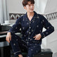 Men's Autumn And Winter Cotton Long-sleeved Trousers Thin Pajamas Loose Home Wear Suit Men  EX-STOCK CANADA