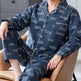 Men's Autumn And Winter Cotton Long-sleeved Trousers Thin Pajamas Loose Home Wear Suit Men  EX-STOCK CANADA