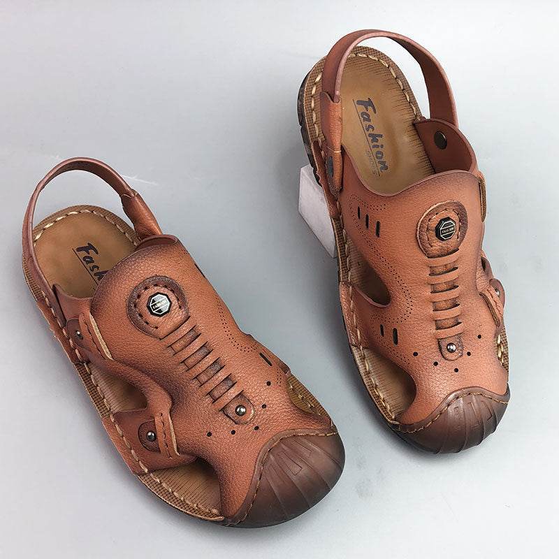 Men's Breathable Casual Genuine Leather Beach Shoes Oxford Sole Shoes  EX-STOCK CANADA