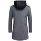 Men's Casual Woolen Coat Mid-length Detachable Hat Jacket EX-STOCK Canada 