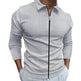 Men's Clothing Waffle Style Zipped Lapel Jacket Outdoor Sports Tops - EX-STOCK Canada