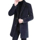 Men's Elegant Duster Mid-length Slim-fit Woolen Coat - EX-STOCK Canada