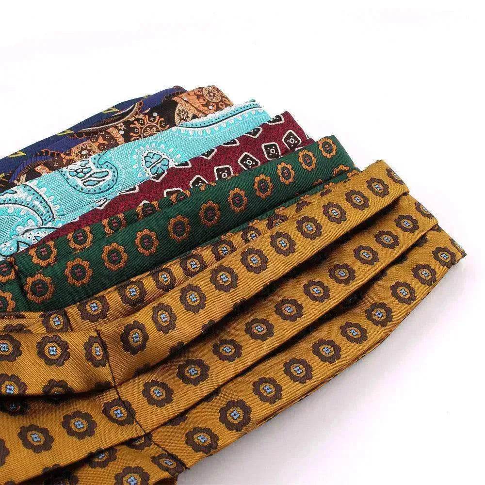Men's Elegant Silk Scarf Floral Collar Mouth Napkin - EX-STOCK Canada