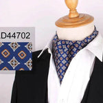 Men's Elegant Silk Scarf Floral Collar Mouth Napkin - EX-STOCK Canada