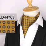 Men's Elegant Silk Scarf Floral Collar Mouth Napkin - EX-STOCK Canada