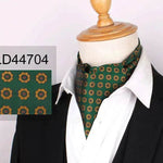 Men's Elegant Silk Scarf Floral Collar Mouth Napkin - EX-STOCK Canada