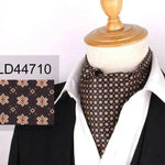Men's Elegant Silk Scarf Floral Collar Mouth Napkin - EX-STOCK Canada