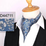 Men's Elegant Silk Scarf Floral Collar Mouth Napkin - EX-STOCK Canada
