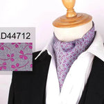 Men's Elegant Silk Scarf Floral Collar Mouth Napkin - EX-STOCK Canada