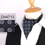 Men's Elegant Silk Scarf Floral Collar Mouth Napkin - EX-STOCK Canada