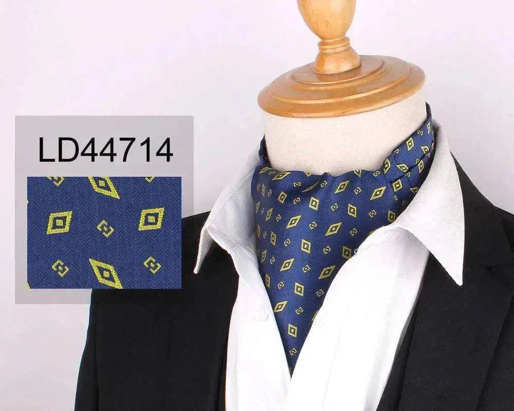 Men's Elegant Silk Scarf Floral Collar Mouth Napkin - EX-STOCK Canada