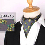 Men's Elegant Silk Scarf Floral Collar Mouth Napkin - EX-STOCK Canada