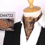 Men's Elegant Silk Scarf Floral Collar Mouth Napkin - EX-STOCK Canada