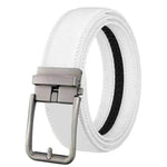 Men's Leather Belt Automatic Buckle Simple Hollow - EX-STOCK Canada