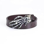 Men's Leather Belt Skull Big Head Claw Outdoor Rider - EX-STOCK Canada