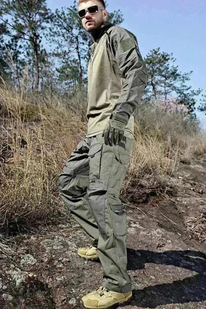 Men's Long Sleeve Spring And Autumn Training Wear Camouflage Suit - EX-STOCK CANADA