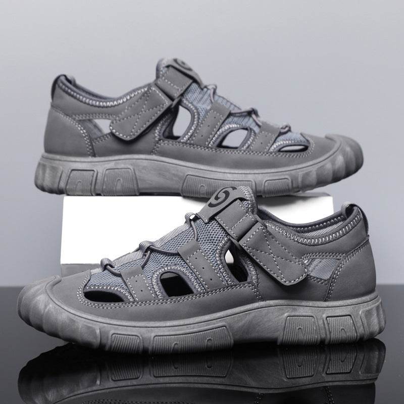 Men's Non-slip Wear-resistant Mesh Surface Hollowed Wading Sandals  EX-STOCK CANADA