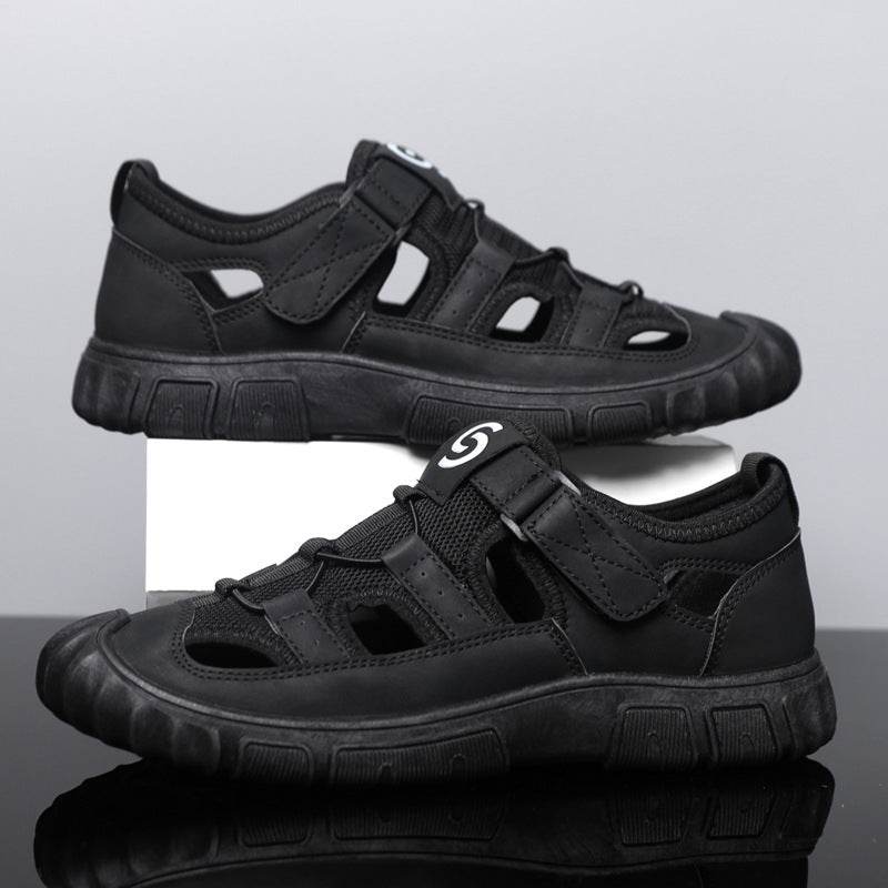 Men's Non-slip Wear-resistant Mesh Surface Hollowed Wading Sandals  EX-STOCK CANADA