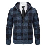 Men's Plaid Thickened Sweater Coat - EX-STOCK Canada