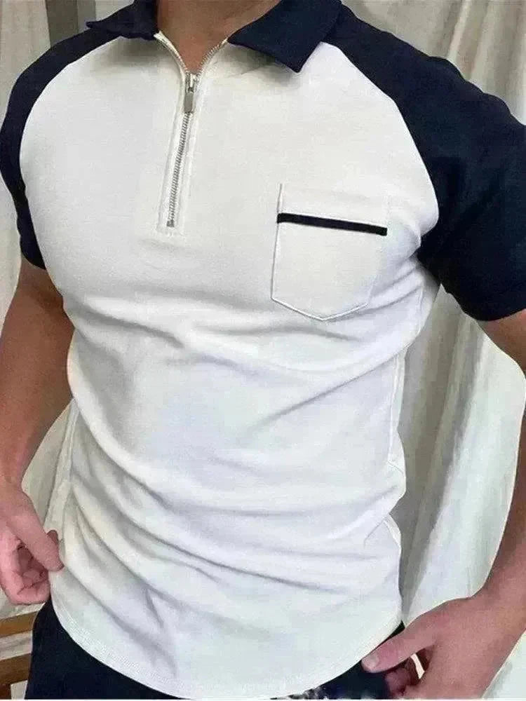 Men's Polo Short-Sleeve Summer Hedging Style Shirt - EX-STOCK CANADA