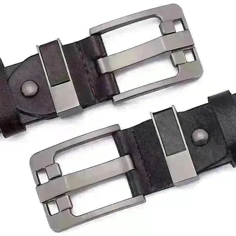 Men's Retro Belt With Oversized Wide Needle Buckle - EX-STOCK CANADA