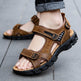 Men's Retro Casual Leather Sandals Outdoor Stylish Beach  EX-STOCK CANADA