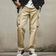 Men's Retro Khaki Tapered Mountain Army Pocket Zipper Casual Pants - EX-STOCK Canada