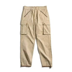 Men's Retro Khaki Tapered Mountain Army Pocket Zipper Casual Pants - EX-STOCK Canada