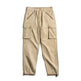 Men's Retro Khaki Tapered Mountain Army Pocket Zipper Casual Pants - EX-STOCK Canada