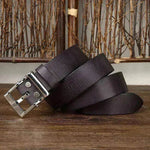 Men's Retro Leather All-match First Layer Cowhide Stainless Steel Buckle Belt - EX-STOCK Canada
