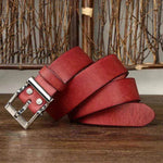 Men's Retro Leather All-match First Layer Cowhide Stainless Steel Buckle Belt - EX-STOCK Canada