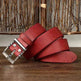 Men's Retro Leather All-match First Layer Cowhide Stainless Steel Buckle Belt - EX-STOCK Canada