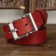 Men's Retro Leather All-match First Layer Cowhide Stainless Steel Buckle Belt - EX-STOCK Canada