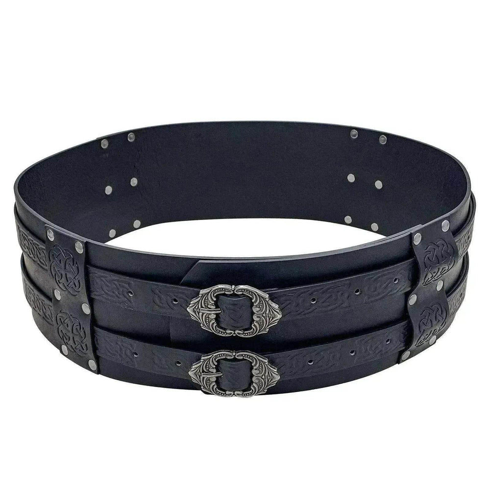 Men's Retro Nordic Viking Style Embossed Wide Belt - EX-STOCK Canada