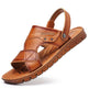 Men's Sandals Beach Shoes Top Layer Cattlehide Leather Fashion  EX-STOCK CANADA