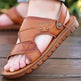 Men's Sandals Beach Shoes Top Layer Cattlehide Leather Fashion  EX-STOCK CANADA