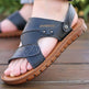 Men's Sandals Beach Shoes Top Layer Cattlehide Leather Fashion  EX-STOCK CANADA