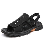 Men's Sandals Summer Slippers Dual-use Non-slip Wear-resistant Soft Bottom Beach Shoes  EX-STOCK CANADA
