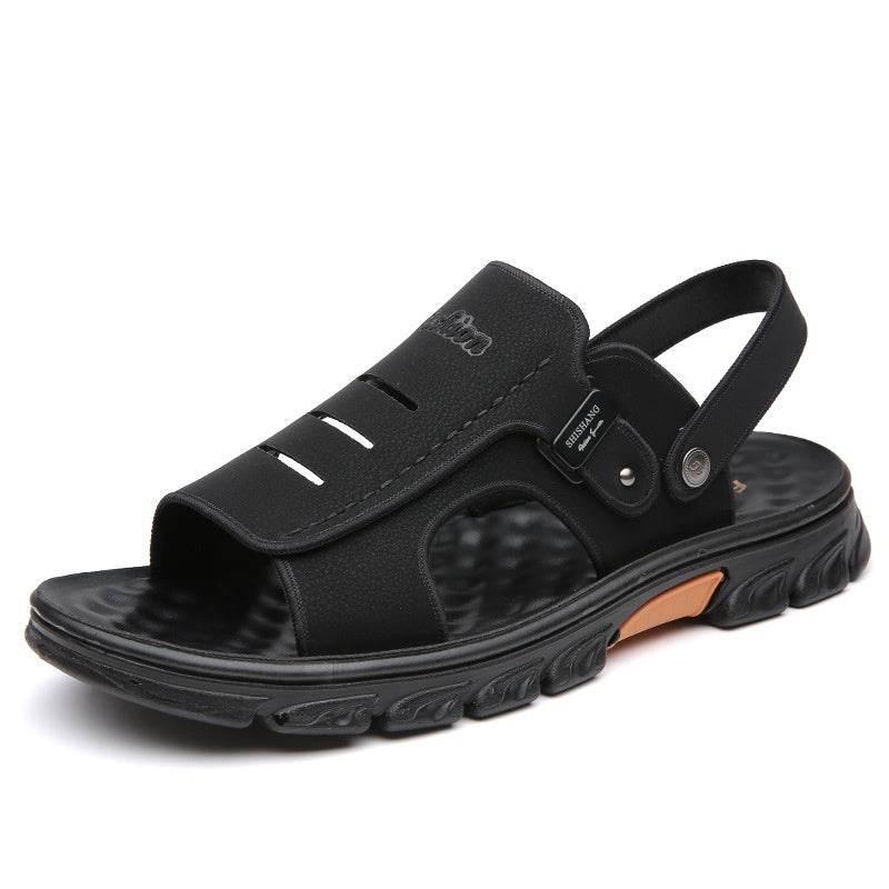 Men's Sandals Summer Slippers Dual-use Non-slip Wear-resistant Soft Bottom Beach Shoes  EX-STOCK CANADA