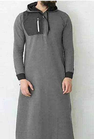 Men's Simple Solid Arabian Pullover Robe - EX-STOCK Canada