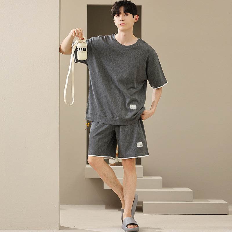 Men's Soft Short Sleeve 2 Casual Plus Size Pajamas Suit  EX-STOCK CANADA