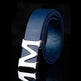 Men's Style Letter M Smooth Buckle Casual Pants Youth Belt Pure White - EX-STOCK Canada