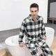 Men's Warm Cloth Flannel Pajama Suit - EX-STOCK Canada