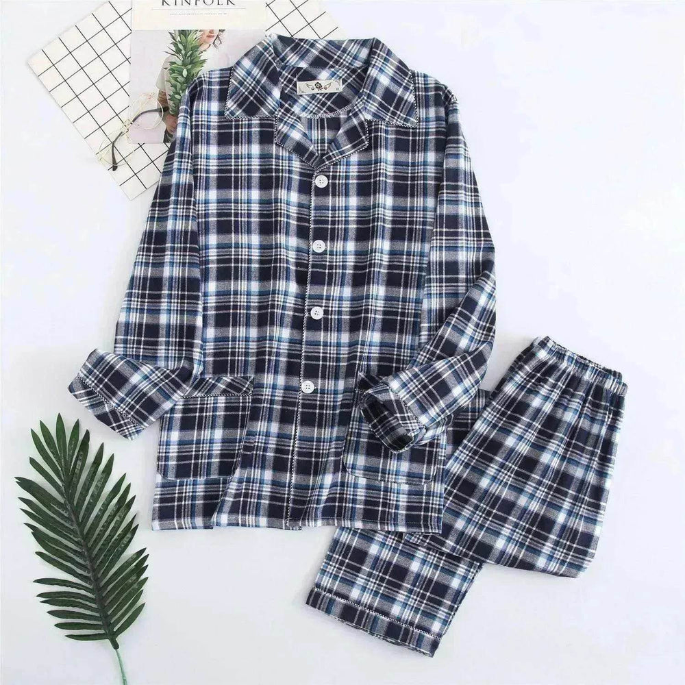 Men's Warm Cloth Flannel Pajama Suit - EX-STOCK Canada