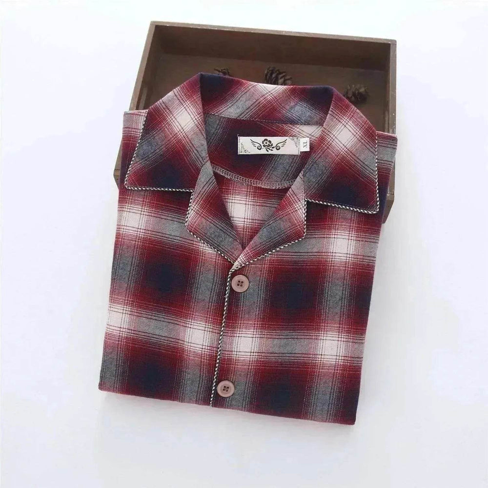 Men's Warm Cloth Flannel Pajama Suit - EX-STOCK Canada