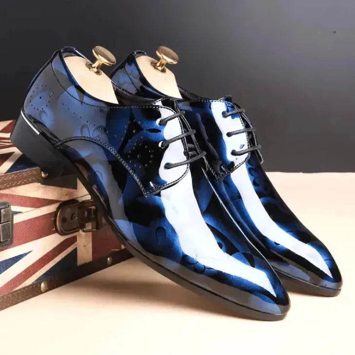 Chaussures pour hommes, grande taille, chaussures décontractées affaires, chaussures pour hommes, cuir brillant, chaussures pour hommes, chaussures habillées - EX-STOCK Canada