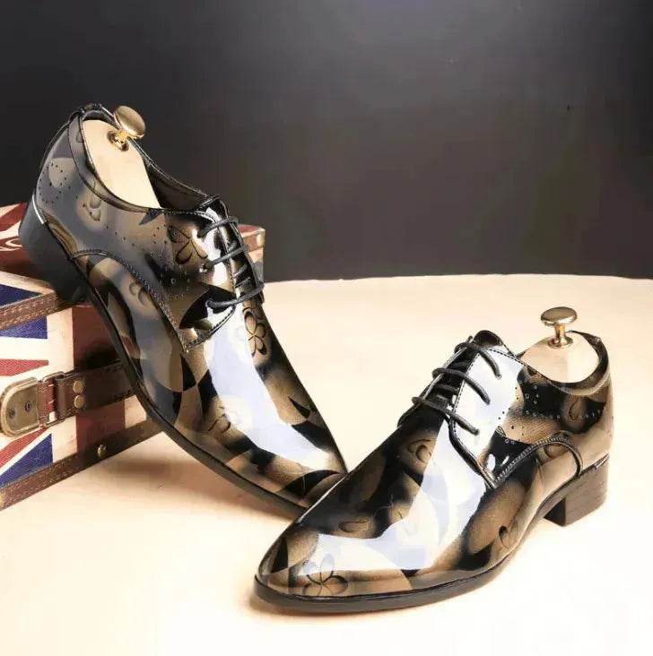 Chaussures pour hommes, grande taille, chaussures décontractées affaires, chaussures pour hommes, cuir brillant, chaussures pour hommes, chaussures habillées - EX-STOCK Canada