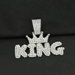 Mens Fashion Alloy Necklace With Diamond Pendant - EX-STOCK Canada