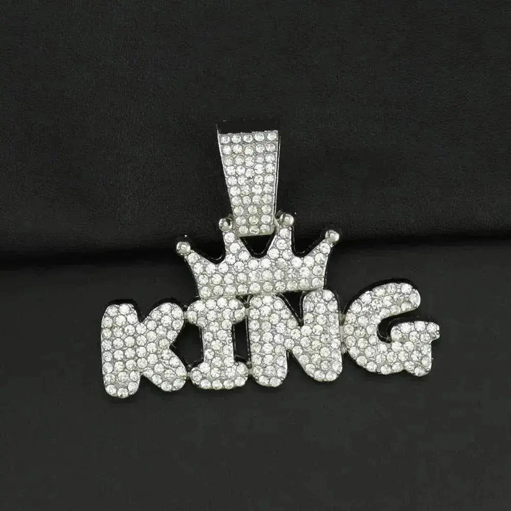 Mens Fashion Alloy Necklace With Diamond Pendant - EX-STOCK Canada