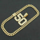 Mens Fashion Full Diamond Number 50 Pendant Necklace - EX-STOCK Canada